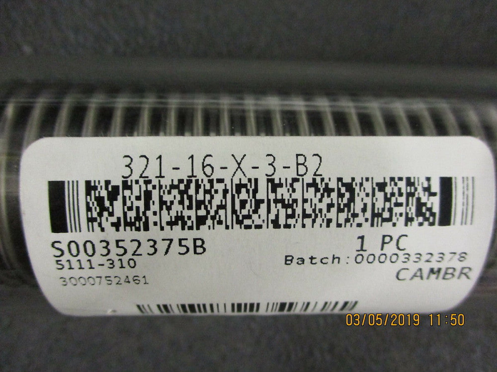 321-16-X-3-B2 Swagelok BELLOWS, 1" DIA x 3" W/XBA END.0 BRAND NEW!