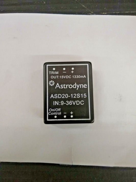 New, Astrodyne, ASD20-12S15, 20W Isolated and Regulated 20 WATT DC/DC Converter