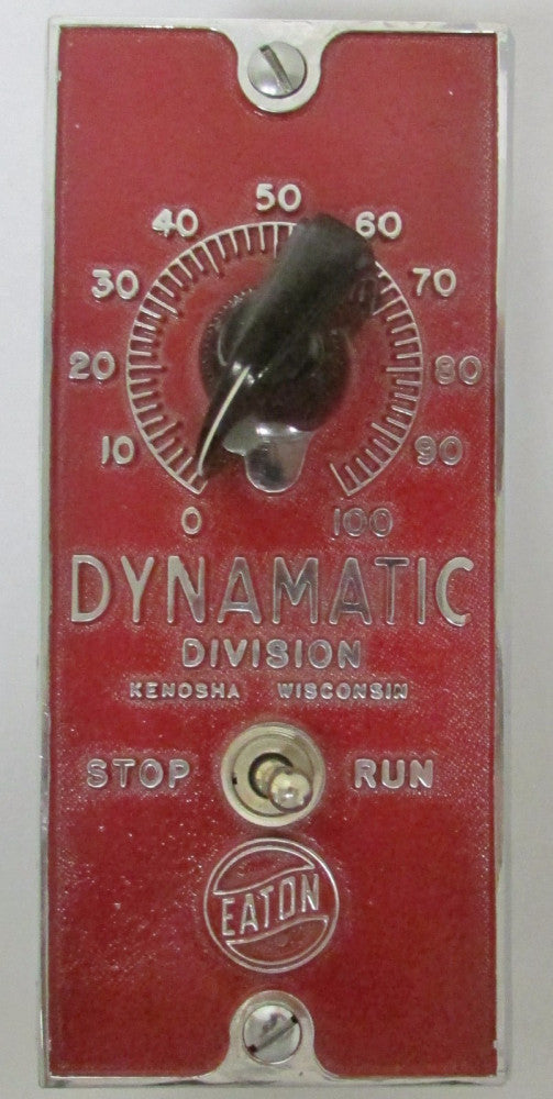 EATON DYNAMATIC 15 233 1 RUN STOP Speed Control Switch 