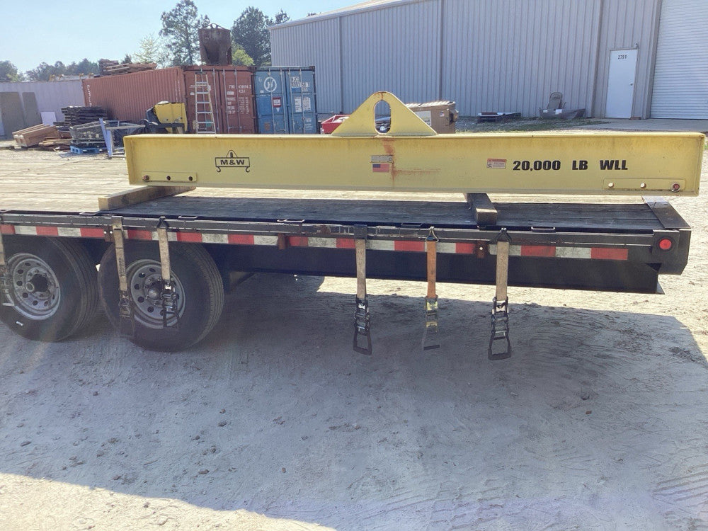 M & W 20,000 LBS LIFTING BEAM / SPREADER BAR 10’ 6” Long, 8” Wide, 12” High