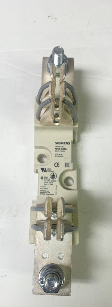 SIEMENS 3NH3430 HRC II MISC 500 AMP 600 VAC Fuse Holder NH3 630A 3NH3