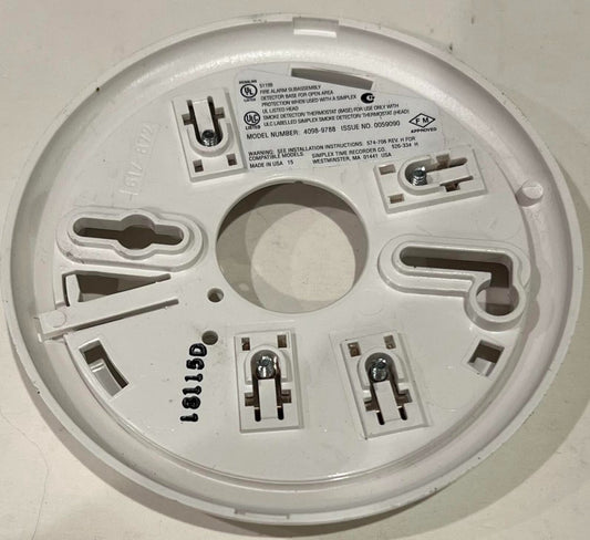 SIMPLEX 4098 9788 Detector Base