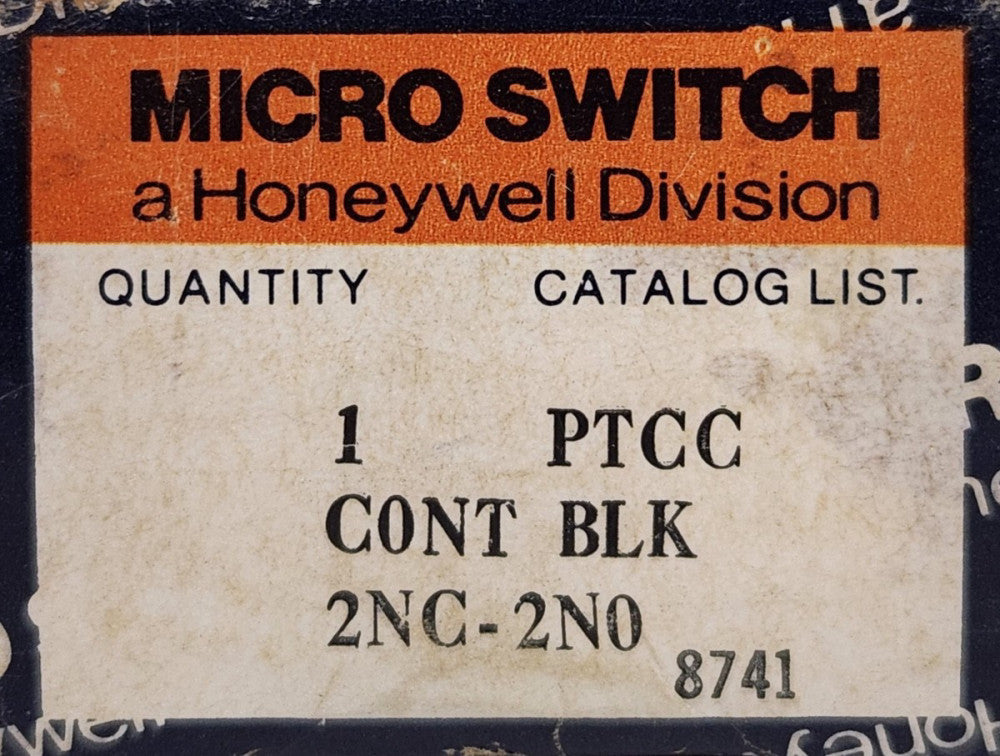 HONEYWELL MICROSWITCH PTCC Contact Block 600 VAC 250 VDC 2 NO 2 NC