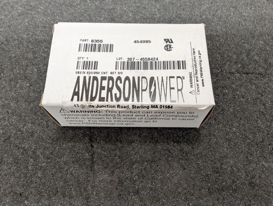 New, Anderson Power Products, 6355, H.D. Power Conn. SBE/SBX 36586 AWG CONT. SET