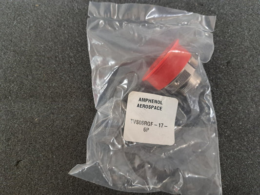 New, Amphenol, TVS06RGF-17-6P, Conn Plug HSNG Male 6POS 1 Port
