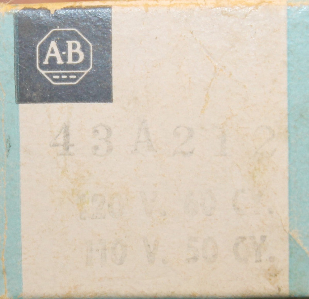 ALLEN BRADLEY Relay Contactor 110/120V Coil 43A212