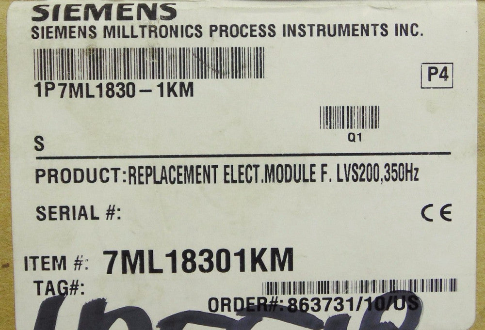 SIEMENS MILLTRONICS 7ML1830 1KM LVS200 Module PL100930