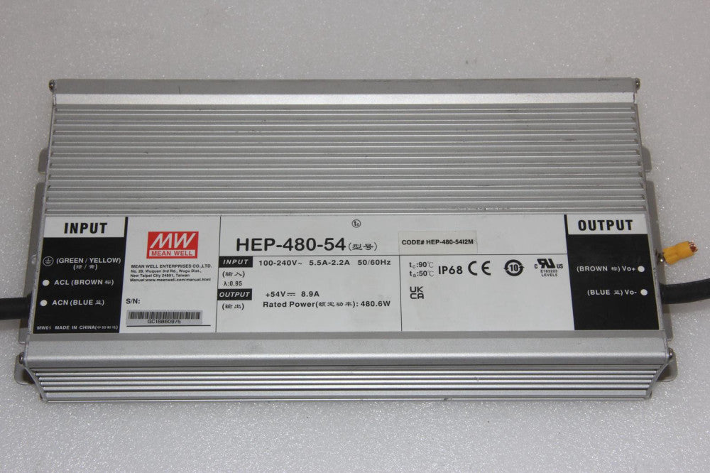 MEAN WELL HEP-480-54 54V 8.9A 100-240V Input 480W Switching Power Supply