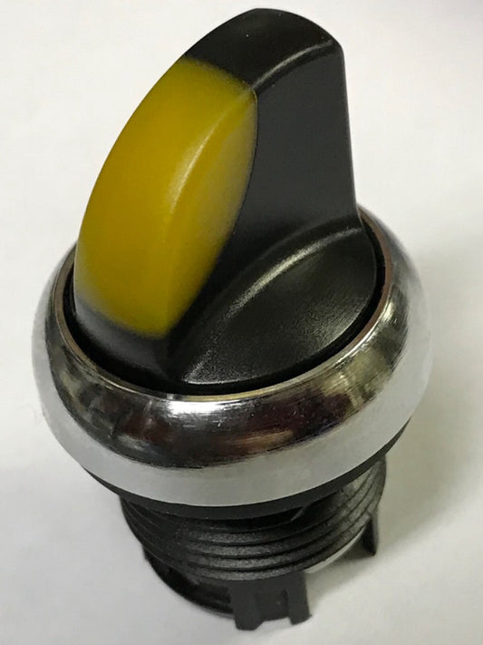 EATON M22 WRLK Y Yellow 2 Position Maintained Illuminated Blue Selector Switch