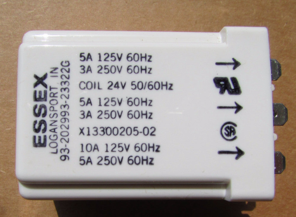 ESSEX 93 202993 23322G 125-250V 24V Coil 3-10 Amp Relay X13300205 02 * PER EA*