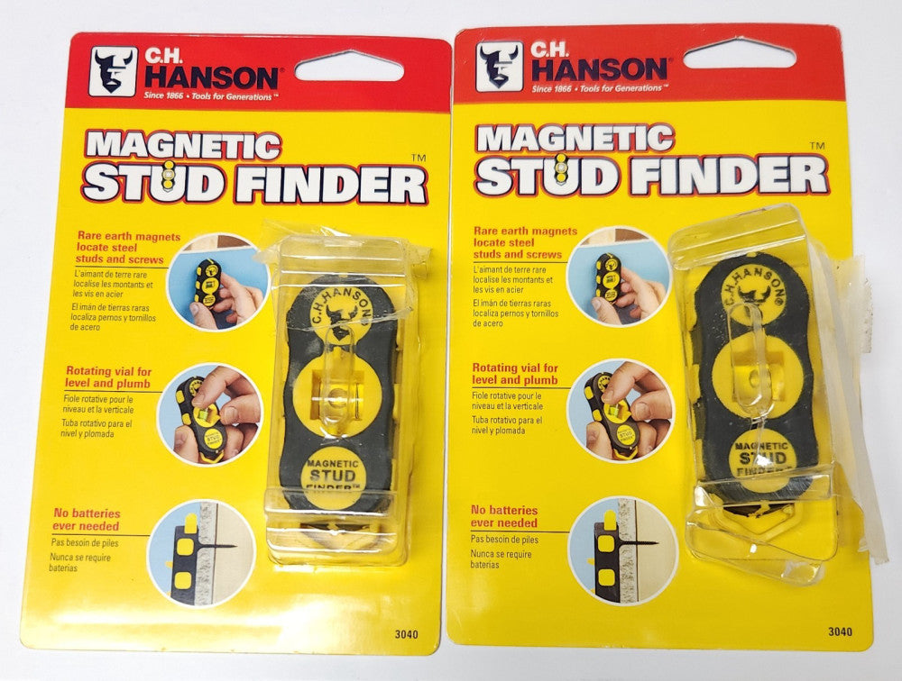 LOT OF 2 CH HANSON 3040 MAGNETIC STUF FINDER C.H. HASON MODEL 3040