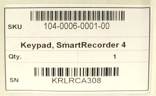 SMARTDRIVE 104 0006 0001 00 Smart Recorder 4 Keypad Controller Module