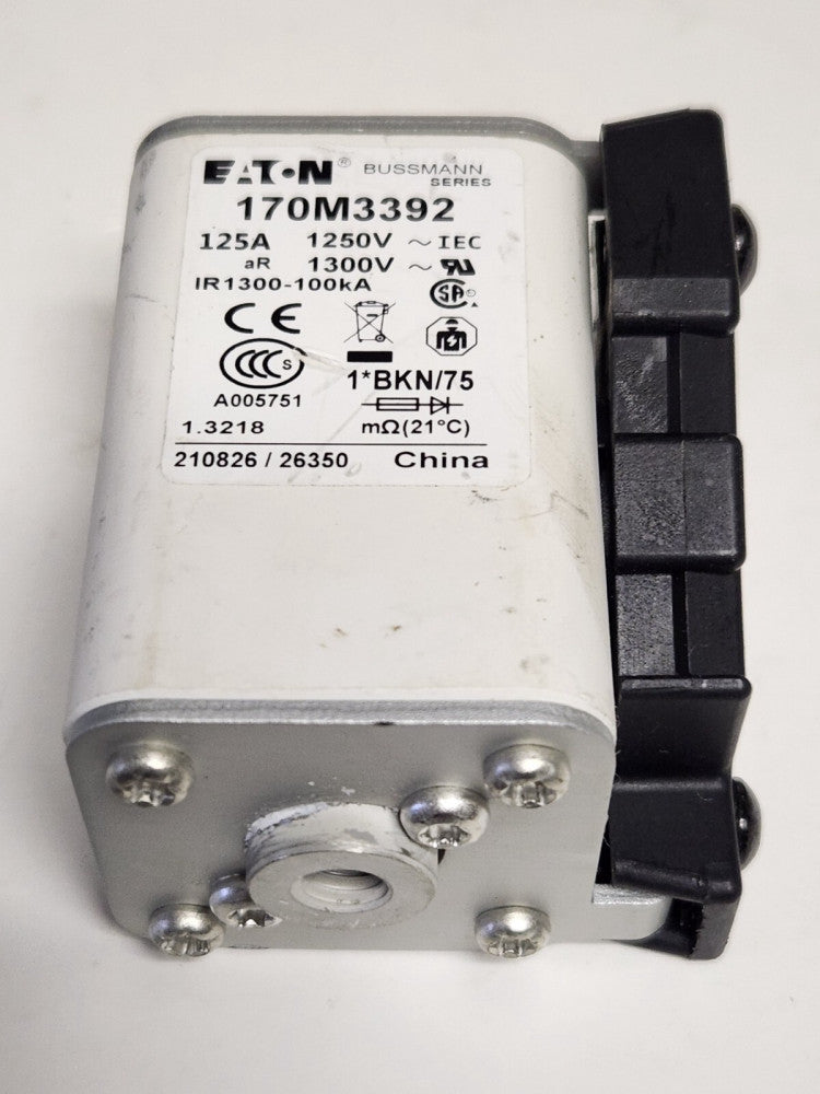 EATON BUSSMANN 170M3392 IR1300 100ka 125 AMP 1250 VAC Fuse