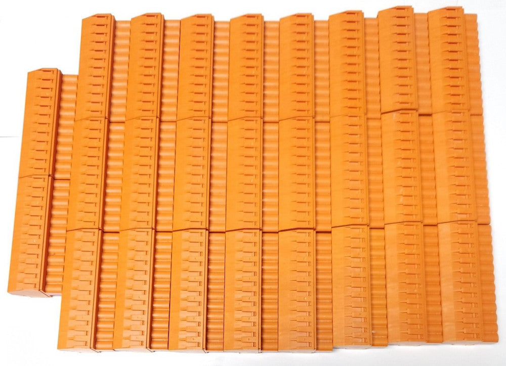 LOT OF 26 WAGO ORANGE 12 POSITION Feamle Pluggable Terminal Block 5.08mm Pitch