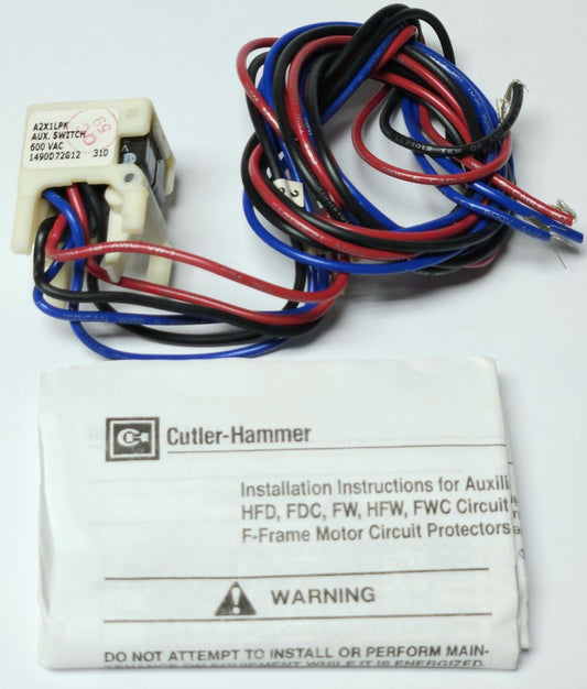 EATON CUTLER HAMMER A2X1LPK F Frame 2A 2B Auxiliary Switch 1490D72G12