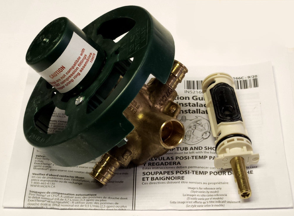 MOEN FP62365 ROUGH-IN POSI-TEMP 4 Way Tub and Shower Valve Pressure Balancing