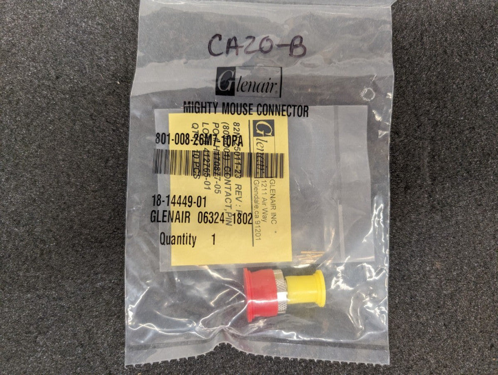 New, Glenair, 801-008-26M7-10PA, Circular MIL Spec Connector MIGHTY MOUSE CONNE