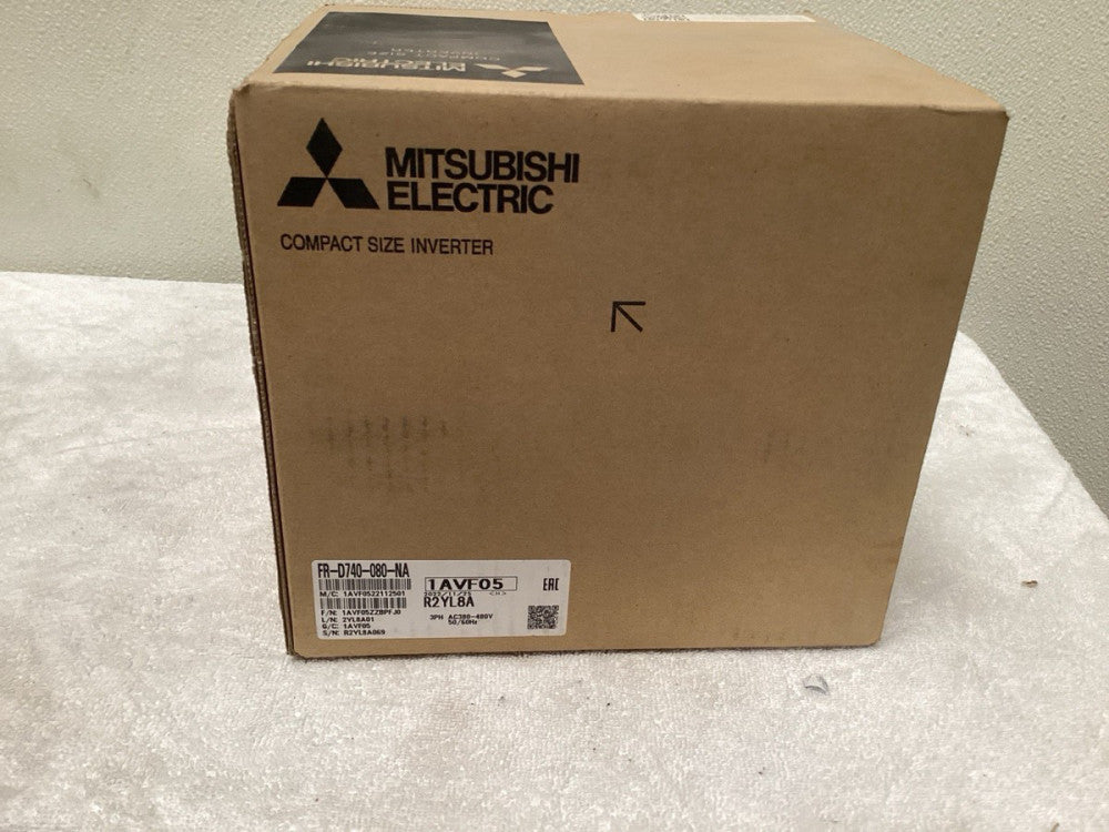 Mitsubishi FR-D740-080-NA Compact Inverter. 3 Phase, 5 HP