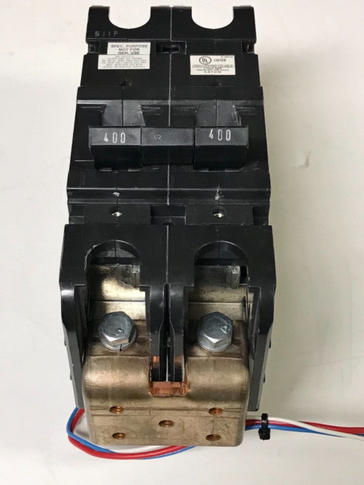 EATON HEINEMANN GJ1P Z178 3 GJ1P B2 P DU 400 AMP 160 VDC 2 Pole 1A 1B Auxiliary