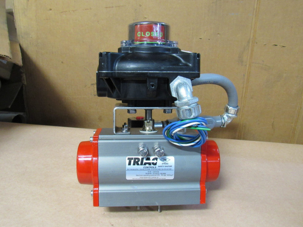 TRIAC ACTUATOR SS-9SFX-100-6BA W/ LIMIT SWITCH EX10A2SBKN - USED