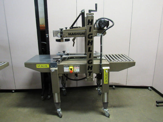 HIGHLIGHT MAGNUM 1300 TB-U BOX CASE TAPE SEALER TAPER  1 PH 120VAC 2" ROLLER