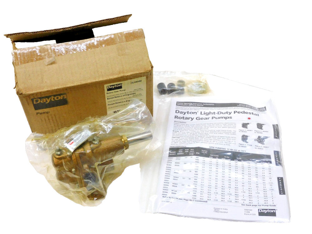 DAYTON 4KHG6 ROTARY GEAR PUMP HEAD (NEW)