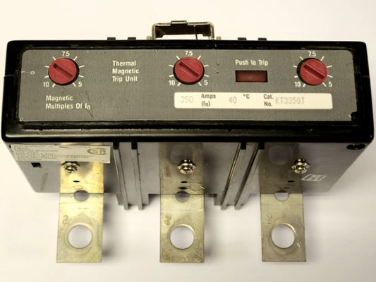 EATON CUTLER HAMMER KT3350T 3 Pole 350 AMP K Frame TRIP Unit Type KD HKD 1492D90