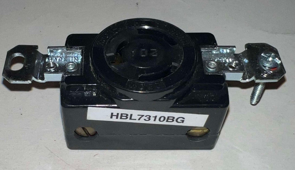 HUBBELL HBL7310BG Twist Lock Receptacle 3 Wire Grounding 20 Amp 250V 2 Pole