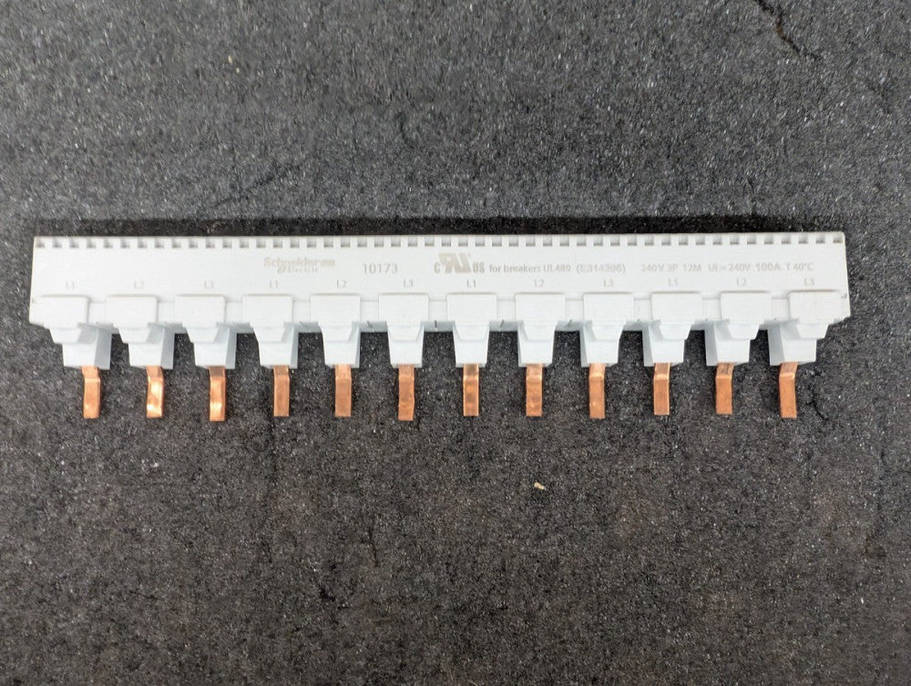 New, Schneider Electric, 10173, MULTI COMB BUSBAR, 3L, 18MM PITCH, 12 MODULES