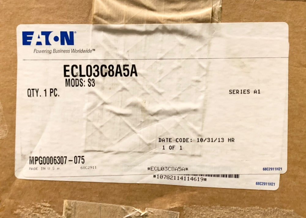 EATON ECL03C8A5A S3 30 AMP 9 Pole Lightning Contactor 120 VAC Nema 12 Enclosure 