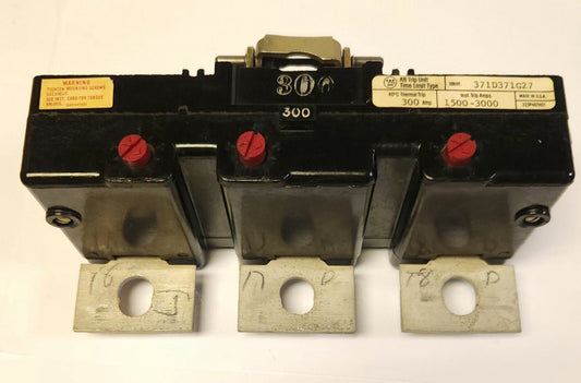 WESTINGHOUSE CUTLER HAMMER HMA3300T 300 AMP Type HMA MA TRIP Unit 371D371G27