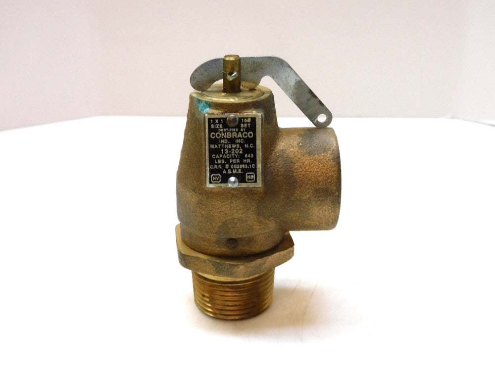 CONBRACO 13-202 POP SAFETY VALVE 643LBS PER HR 1" X 1"