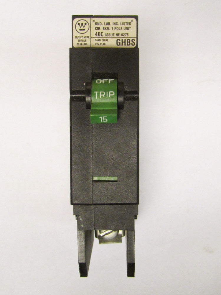 WESTINGHOUSE CUTLER HAMMER GHBS Current Limiting Breaker GHBS1015D