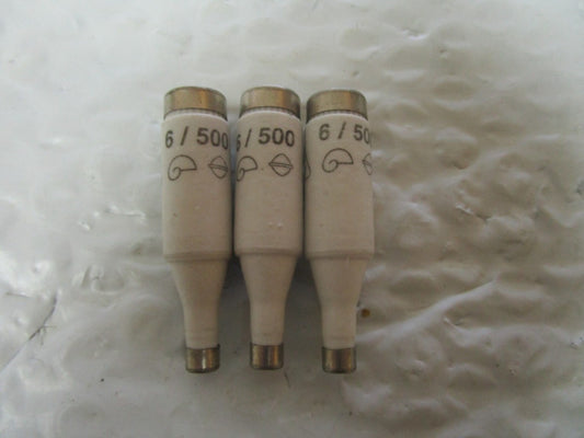 NEW LOT OF 3 KVGY BOTTLE FUSE 6/500