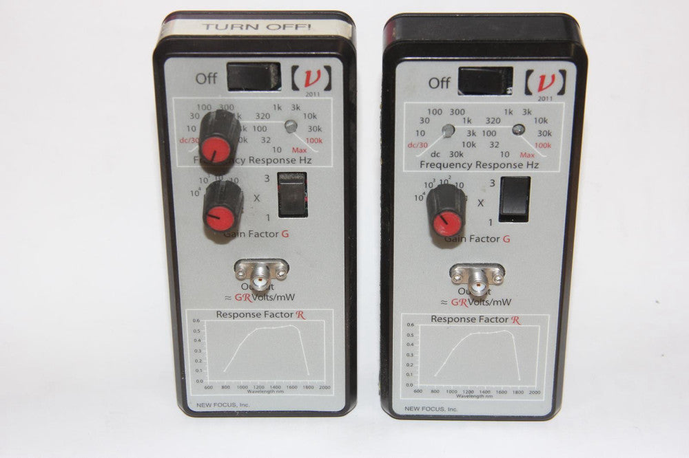 Lot of 2 NEW FOCUS 201 Optical Photoreceivers Missing Knobs