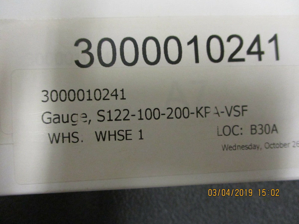 S122-100-0-200-KPA-VSF Brooks 2 inch Stainless Steel Indicating BRAND NEW!