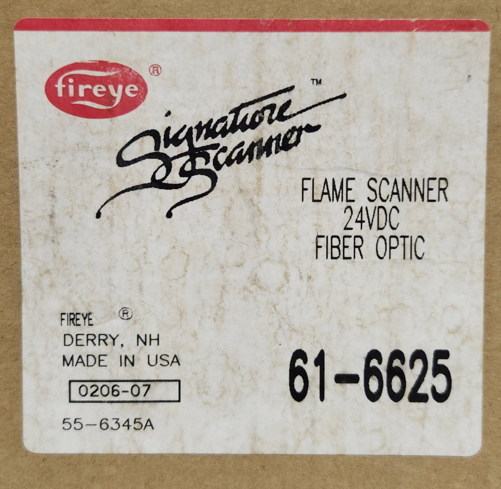 FIREYE 61-6625 Type 45FS1 24 VDC Flame Scanner Fiber Optic 61 6625