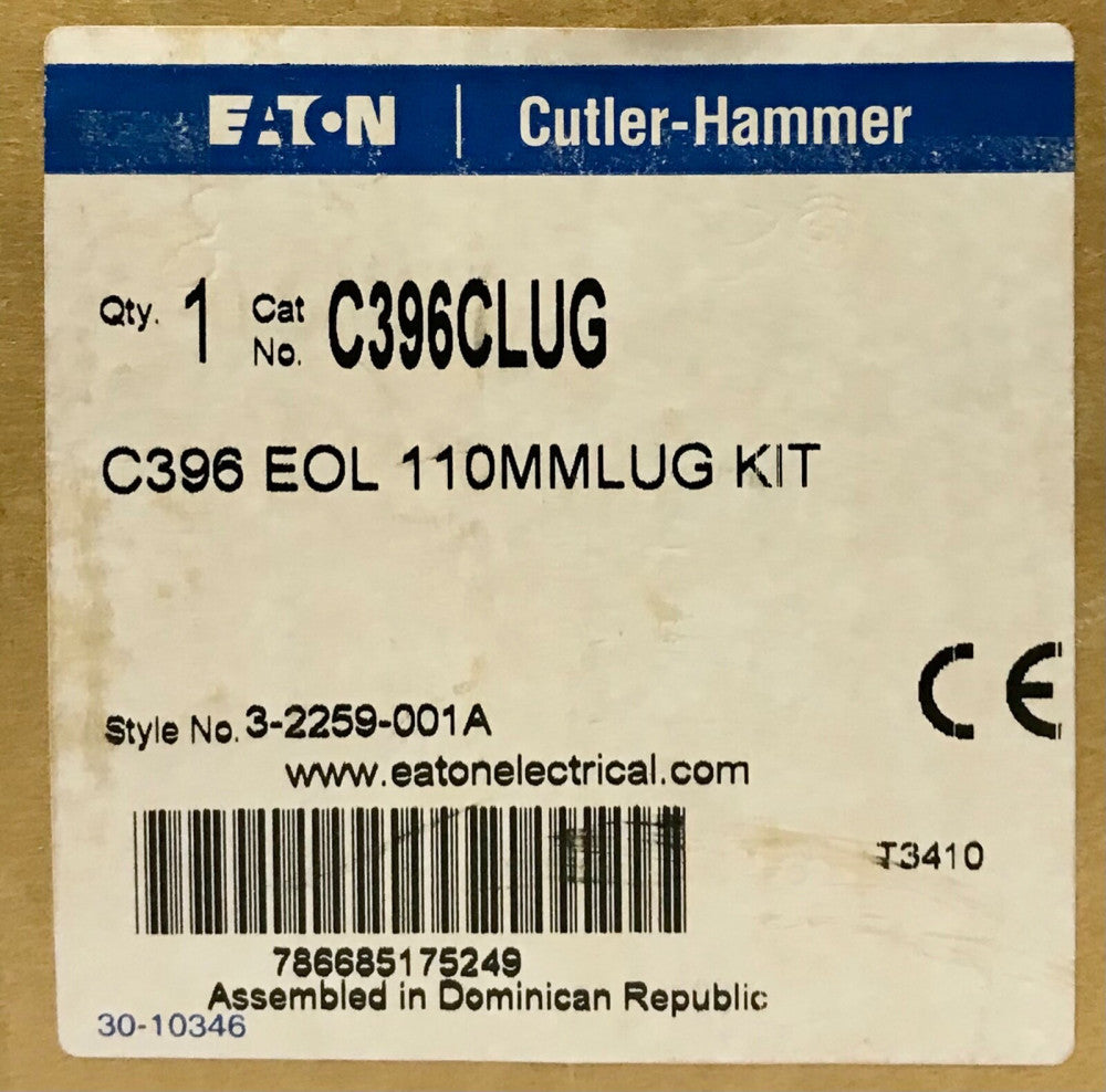 EATON CUTLER HAMMER C396CLUG C396 EOL 110 M M Lug Kit Freedom Series Size 4 