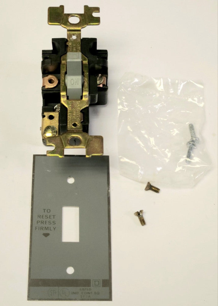 SQUARE D 2510 FO1 2510 Type FO FO-1 FHP Manual Starter Switch 115-277 VAC 2 Pole