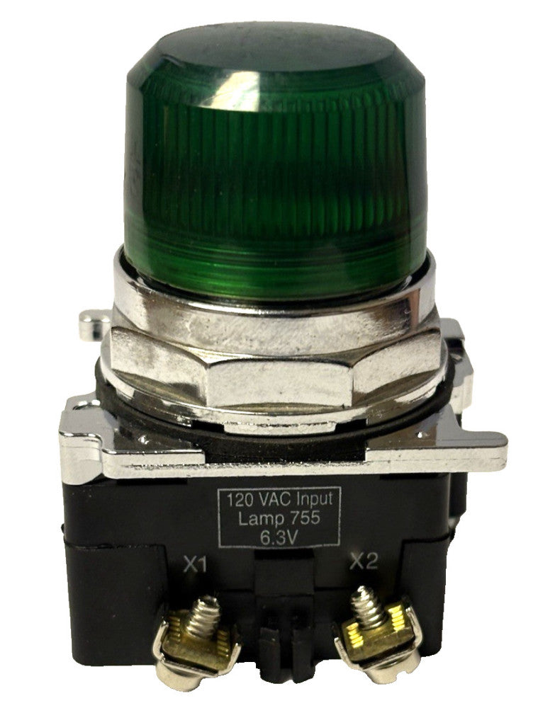 EATON CUTLER HAMMER 10250T181GP06 GREEN 120VAC Illuminated  Pilot Light