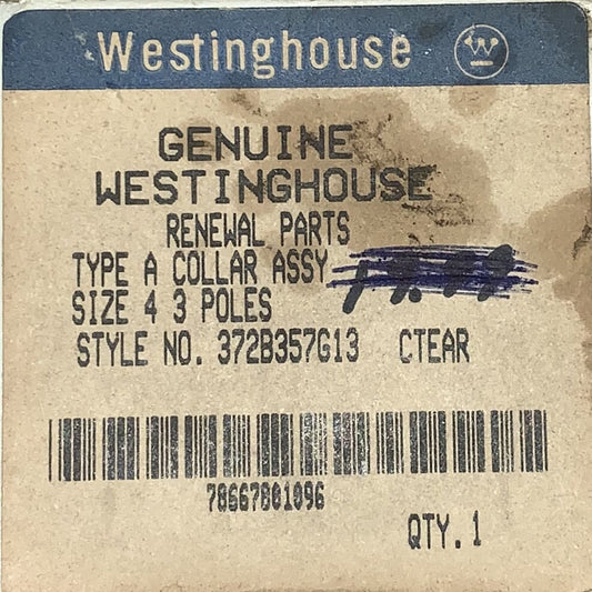 WESTINGHOUSE CUTLER HAMMER A200 Model J Size 4 Lug Collar Assembly 372B357G13