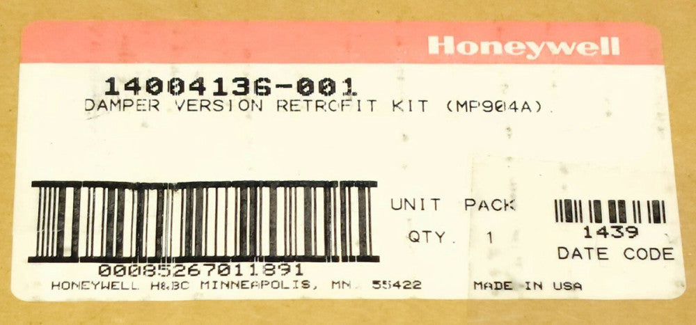 SEALED HONEYWELL 14004136 001 DAMPER Version Retrofit Kit MP904A