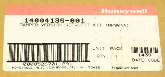 SEALED HONEYWELL 14004136 001 DAMPER Version Retrofit Kit MP904A