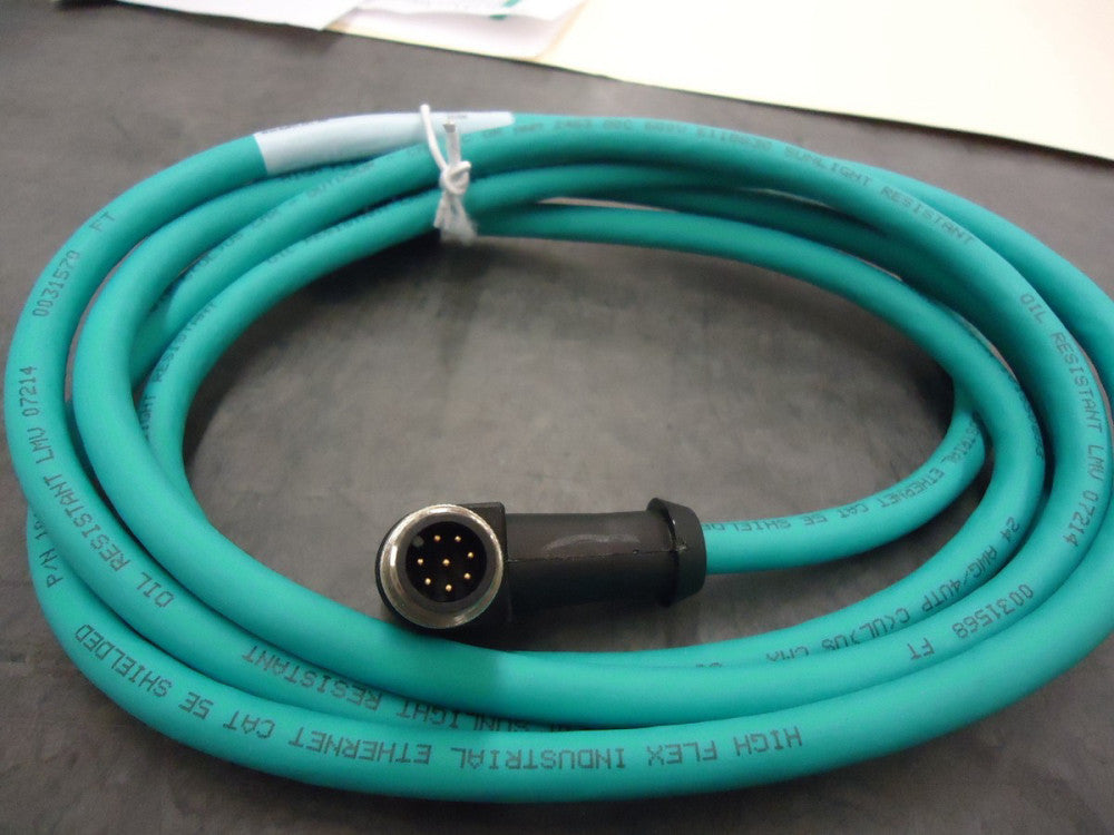 TURK, WSSRJ45S841-2M, CORDSET, R/A TO RJ45, 8 WIRE, 2M, TEAL, BRAND NEW!