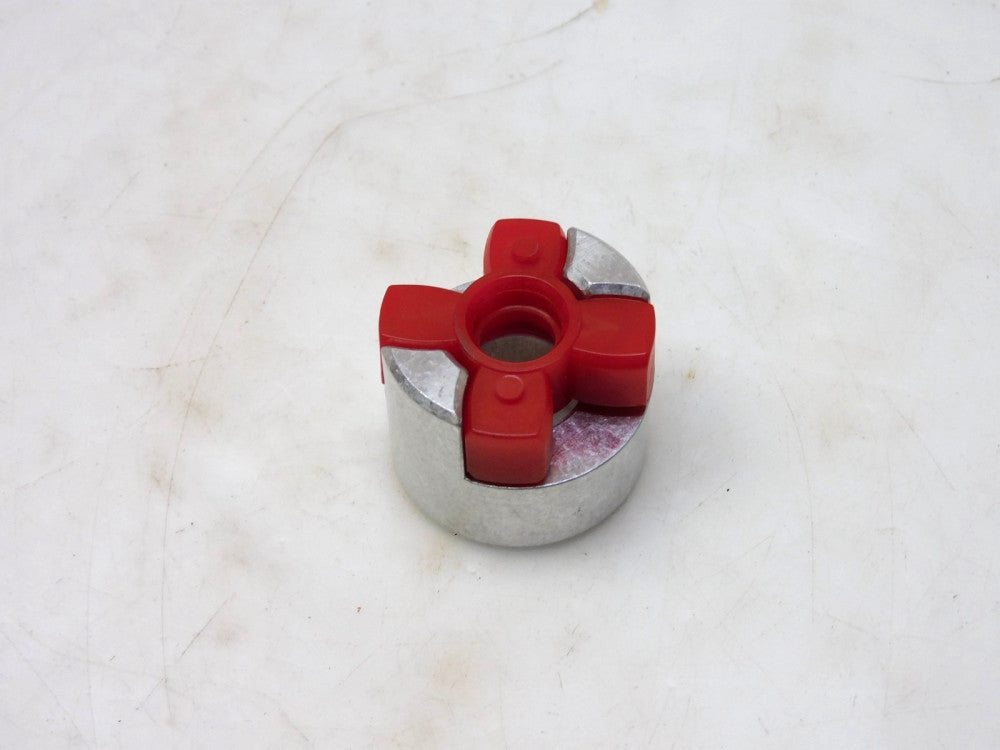 NO NAME 2-JAW ALUMINUM 1/2 COUPLING 16MM ID 32MM OD W/ SPIDER
