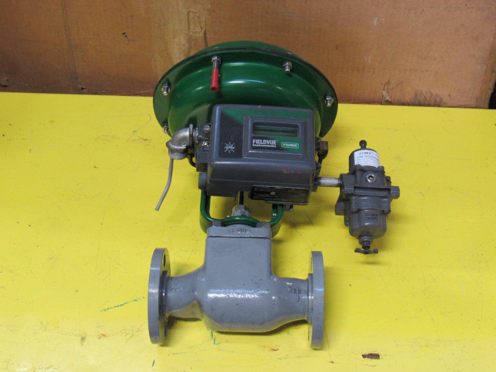 BAUMANN ACTUATOR CONTROL VALVE 24548CVF 1-1/2" 150 W/ FISHER CONTROLS DVC2000