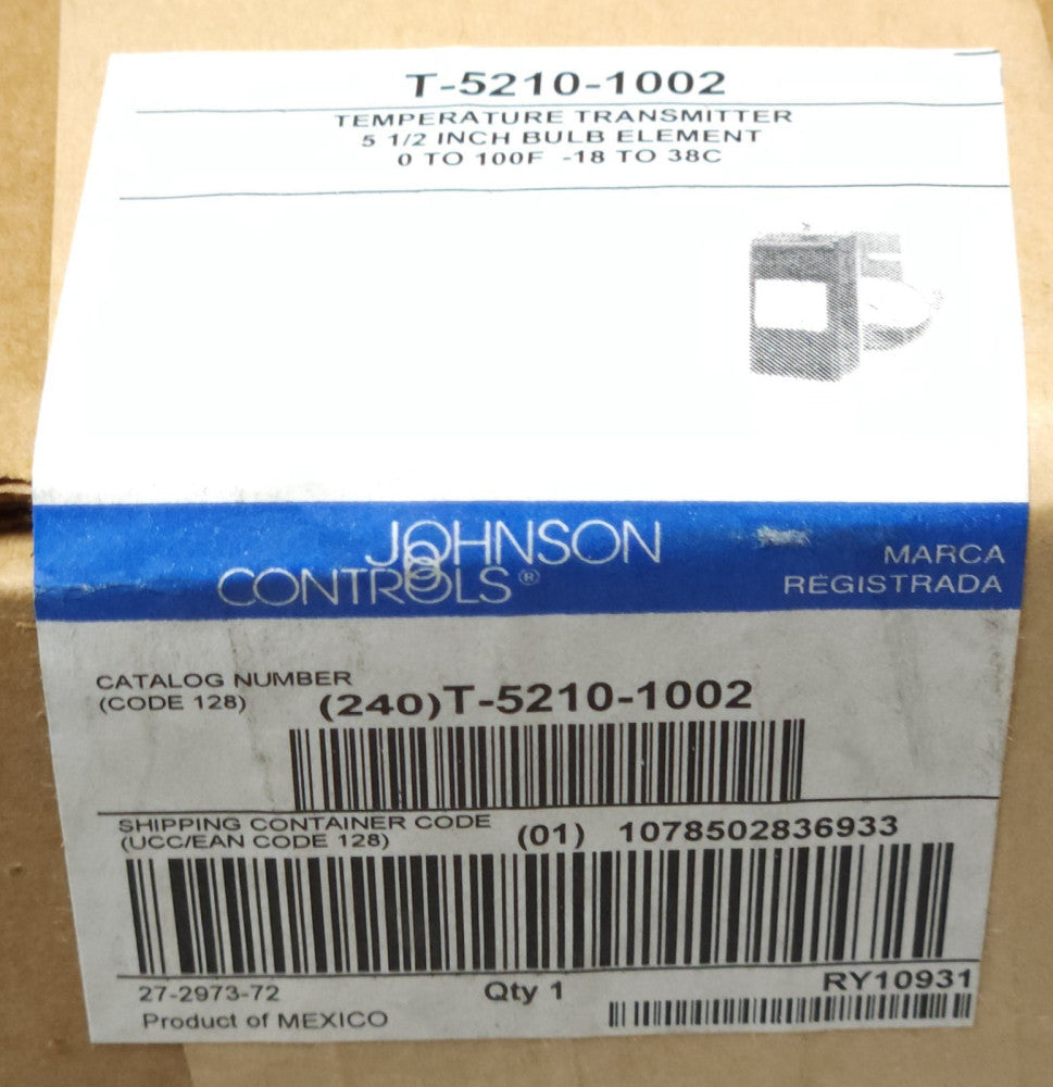 JOHNSON CONTROLS 240 T 5210 1002 Temperature Transmitter Controller 5 1/2" Inch