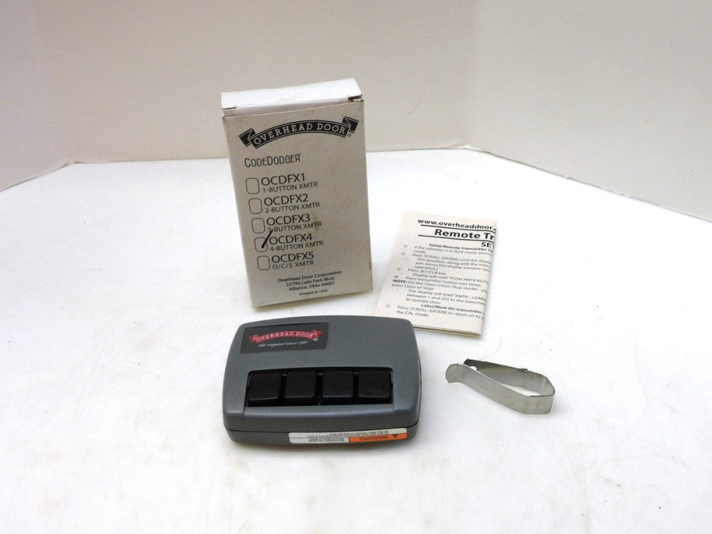 OVERHEAD DOOR OCDFX4 CODE DODGER 4-BUTTON TRANSMITTER