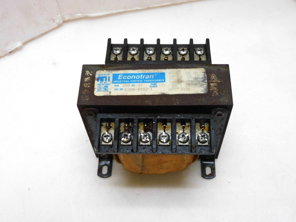ECONOTRAN E280-0182-1 INDUSTRIAL CONTROL TRANSFORMER 280KVA 575/460/230/200 24V