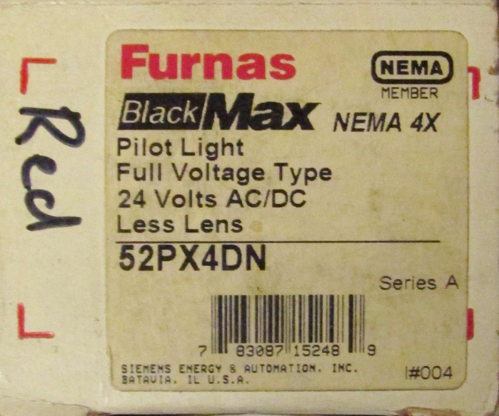 SIEMENS FURNAS  Black Max Pilot Light 24V 52PX4DN
